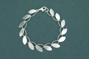 modernes Silberarmband "floral" BL528