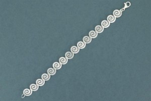 modernes Silberarmband "Spiralen" BL544