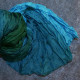 Crinkle Seidenschal Farbverlauf grün blau türkis 819901