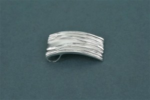 moderner Silberanhänger gefaltet PP1554