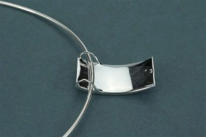 moderner Silberanhänger gefaltet PP1554